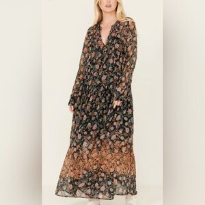Free People See it Through Maxi Dress NWT